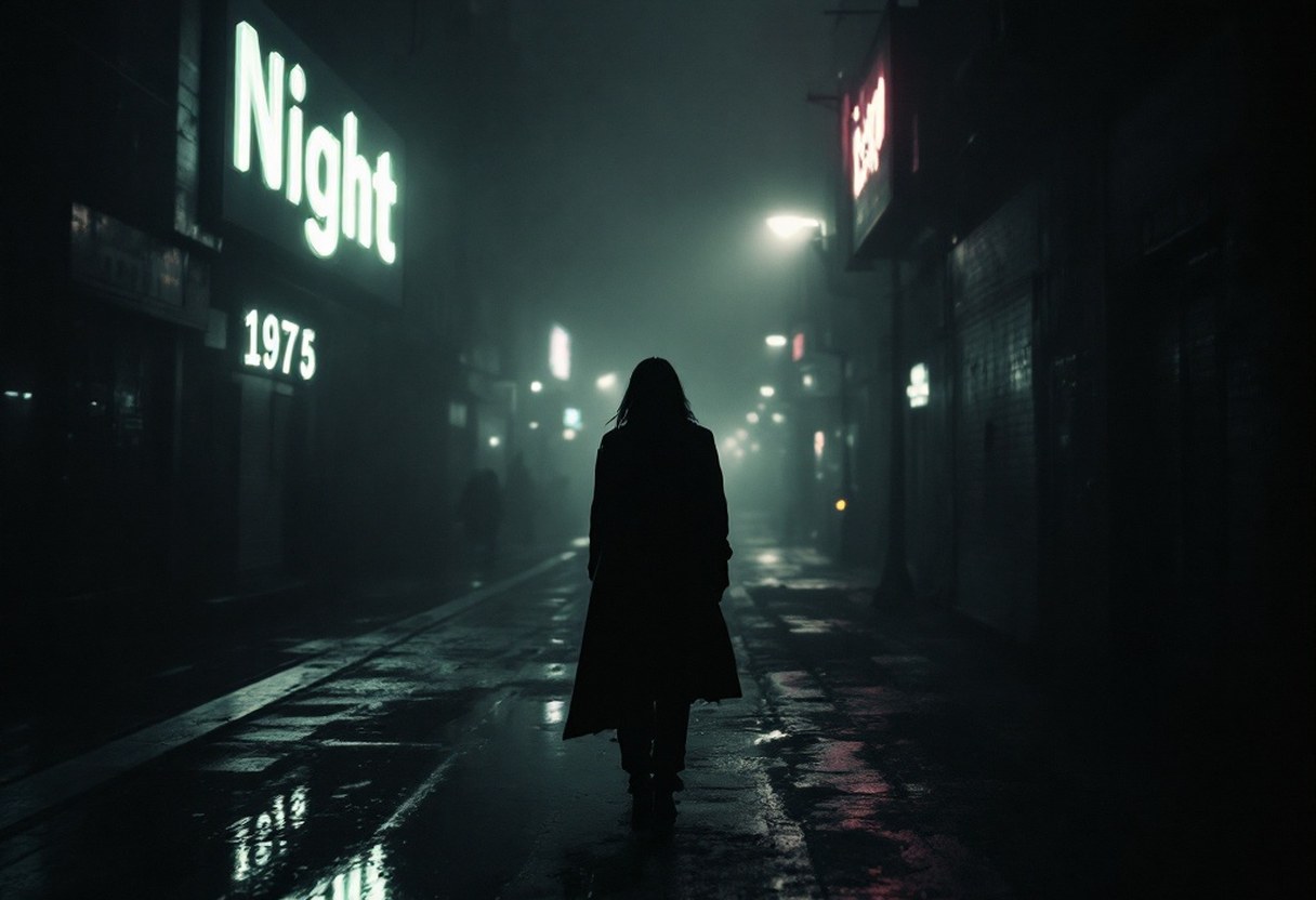 16:9 still frame from a featured Blackfield music video or live performance — dark, desaturated, one strong light source